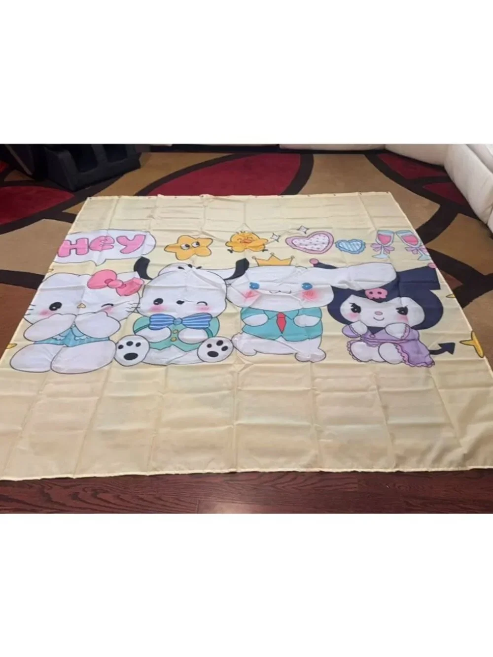 Cute Cartoon Pals Shower Curtain with 12 Matching Hooks Included 59
